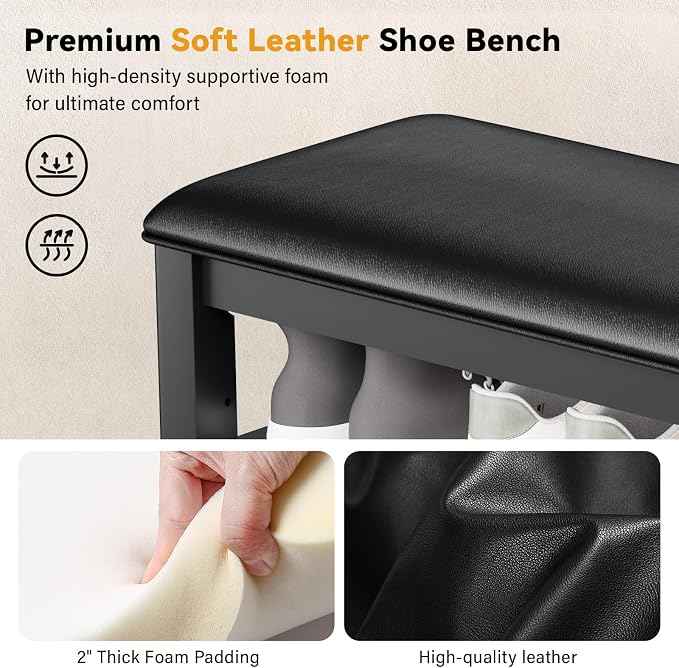 Entryway Shoe Storage Bench