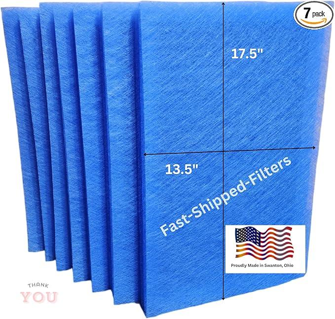 Fast-Shipped-Filters 7 Pack Replacement Filter Pads Compatible