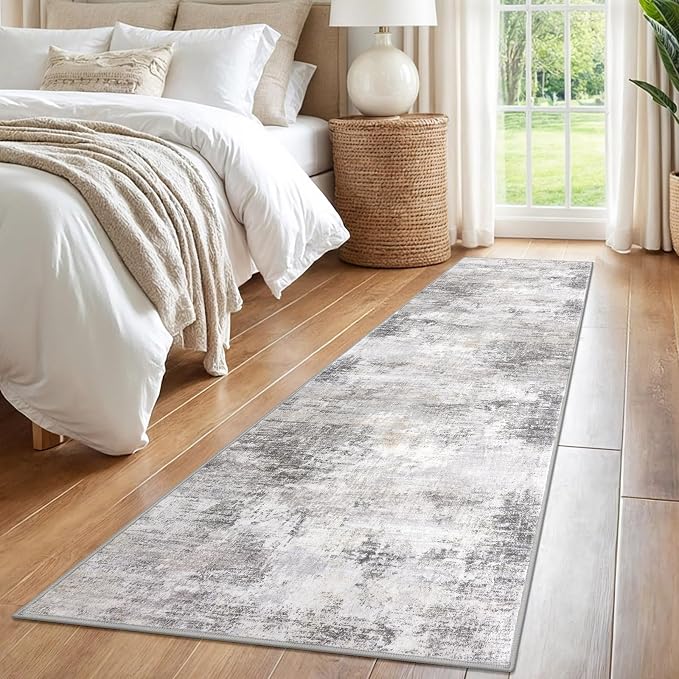 IOHOUZE Abstract Runner Rug 2x8 Ft Washable Runners