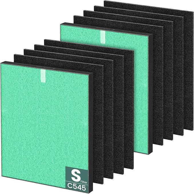 2 Pack C545 HEPA Pollen Replacement Filter S Compatible