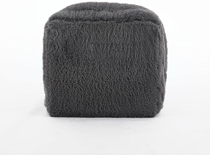Dark Gray Foldable Human Dog Bed - 69"x35"x12" Fits You & Pets with Comfy Pillow, Washable Faux Fur, Oversized Lounger Lazy Sofa Beds with 5 Adjustable Position