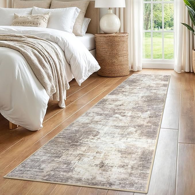IOHOUZE Abstract Runner Rug 2x8 Ft Washable Runners