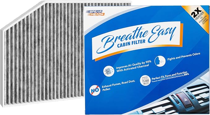 Spearhead Odor Defense Breathe Easy AC & Heater Cabin Filter | Fits 2/3/4 Series