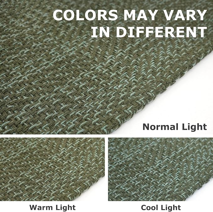 IOHOUZE Small Area Rug 2x3 Washable Woven Rugs