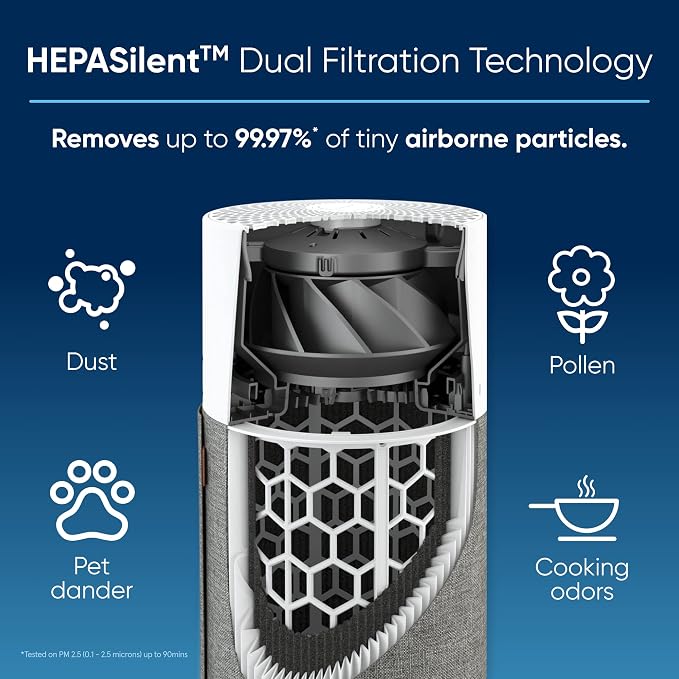 BLUEAIR Air Purifiers for Bedroom Small Room Air Purifiers for Home Air