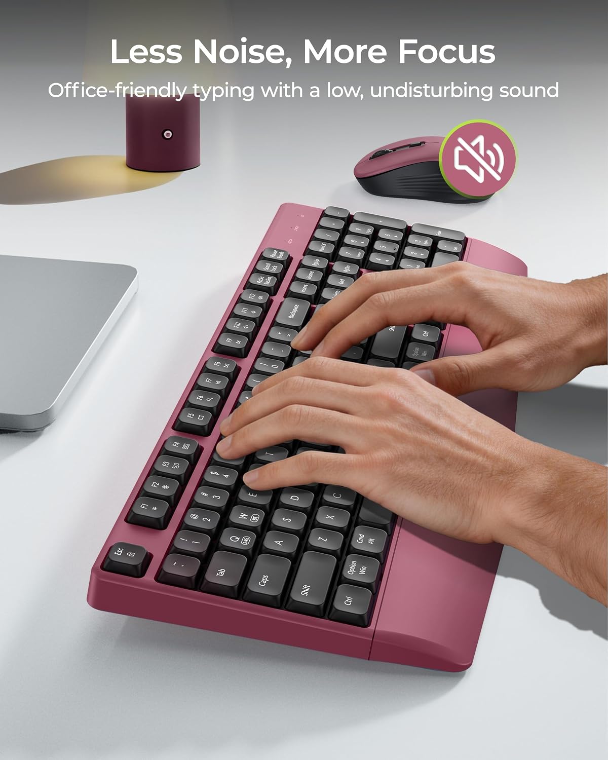 seenda COE200 Wireless Bluetooth Keyboard and Mouse Combo with Wrist Rest