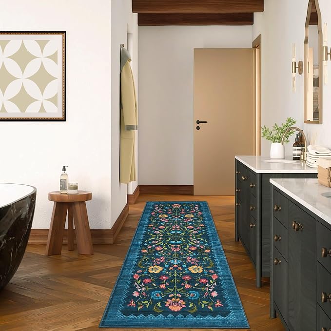 GarveeHome Floral Rug 2x6 Runners