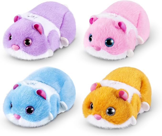 Pets Alive Hamstermania (Pink) by ZURU Hamster, Electronic Pet, 20+ Sounds Interactive, Hamster Ball Toy for Girls and Children