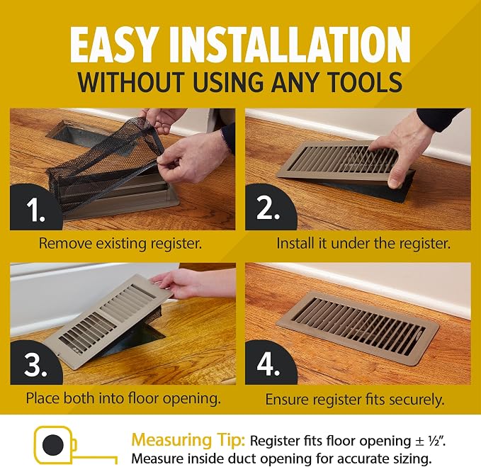 Screen for Home Air Vent Filters 4"x10"