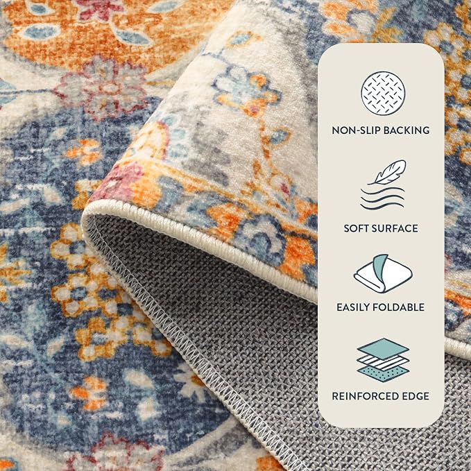 Lahome Kitchen Rugs Non Slip Washable Rugs
