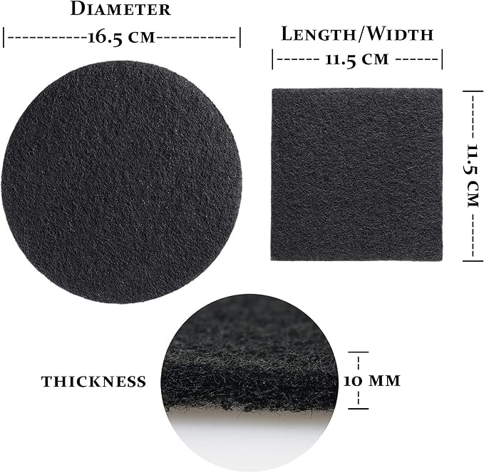 RED FACTOR 8 Pack Extra Thick Charcoal Filters
