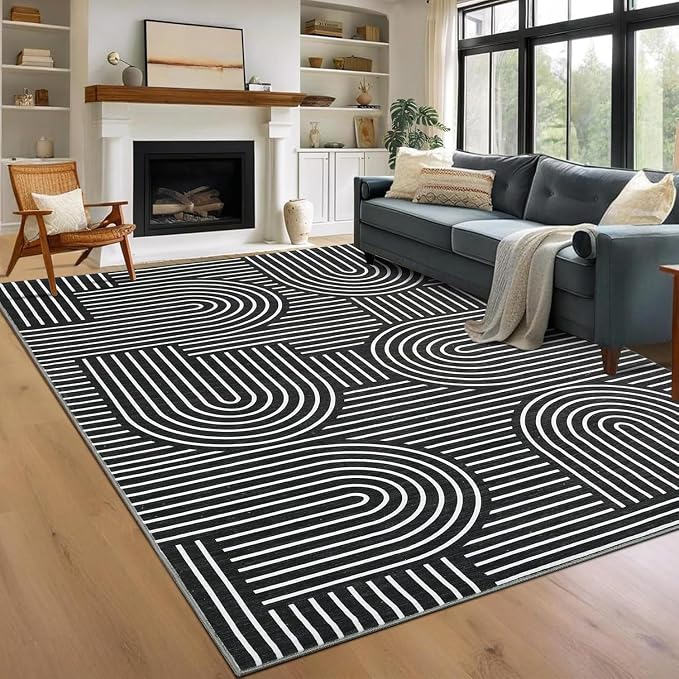 ROYHOME Washable Rug 9x12 Area Rugs