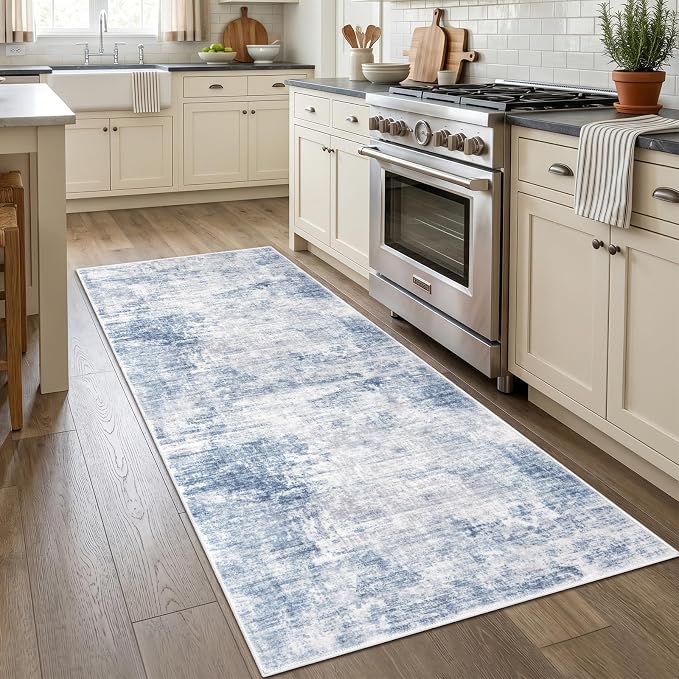 IOHOUZE Abstract Runner Rug 3x7 Ft Washable Runners