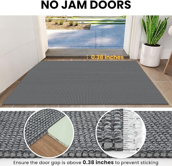 IOHOUZE Small Area Rug 2x3 Washable Woven Rugs