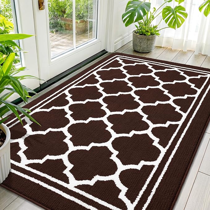 Buganda Indoor Door Mat, Dirt-Resistant and Absorbent Doormat, Low Profile