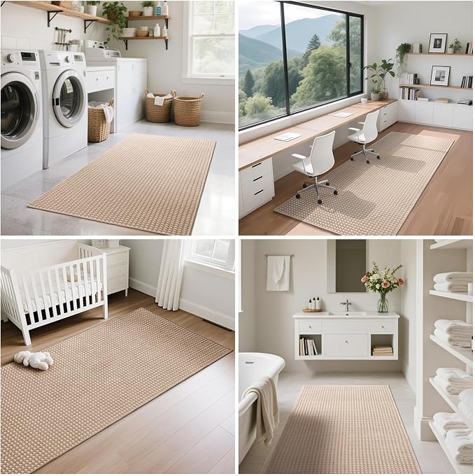 YDKGL 2x10 ft Hallway Runner Rug Extra Long Boho Woven Kitchen Runner Rugs Mat