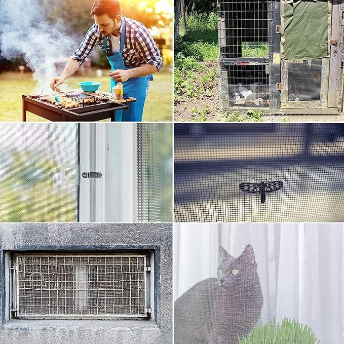 Stainless Steel Woven Wire Mesh, 14 Mesh Rodent Control Cage Net Garden Insect