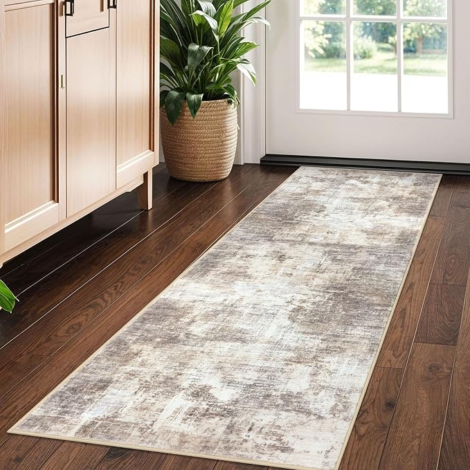 IOHOUZE Abstract Runner Rug 2x5 Ft Washable Runners