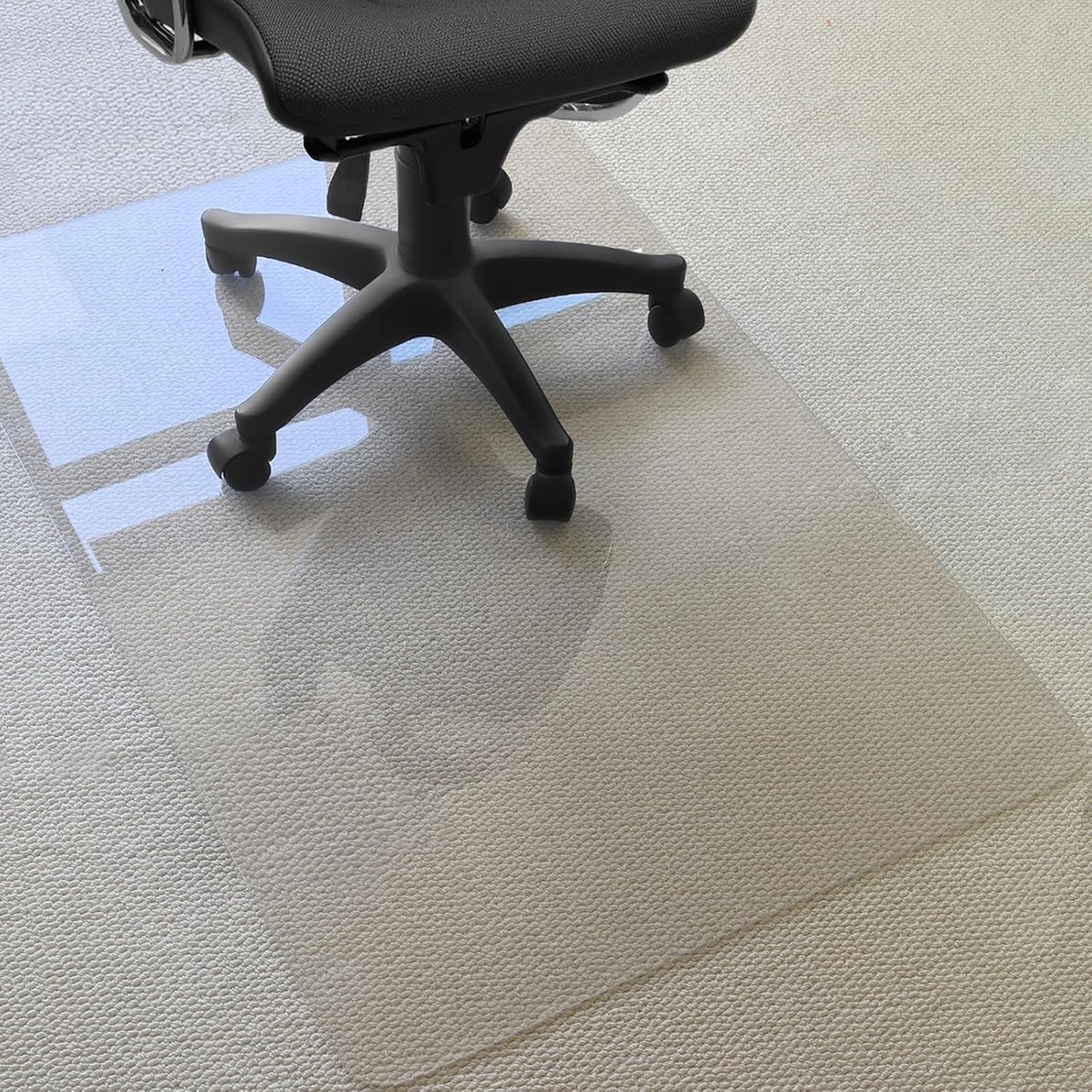 Kuyal 1/5" Thick Office Chair Mat, Heavy Duty Hard Computer Chair Mat,