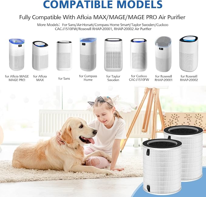 2 Pack Max/Mage/Mage Pro Replacement Filter Compatible
