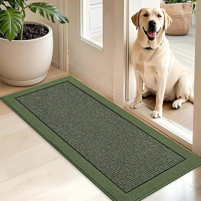 BEQHAUSE Indoor Door Mat 20" x 48", Dirt Trapper Door Mats Non-Slip Entryway