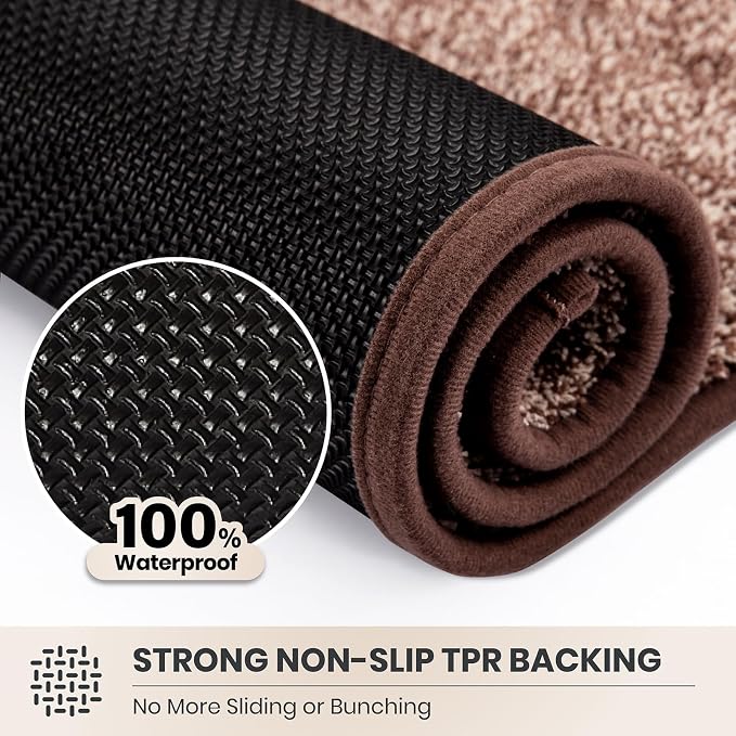 PURRUGS Dirt Trapping Door Mat 31.5" x 47", Non-Slip Machine Washable Entryway