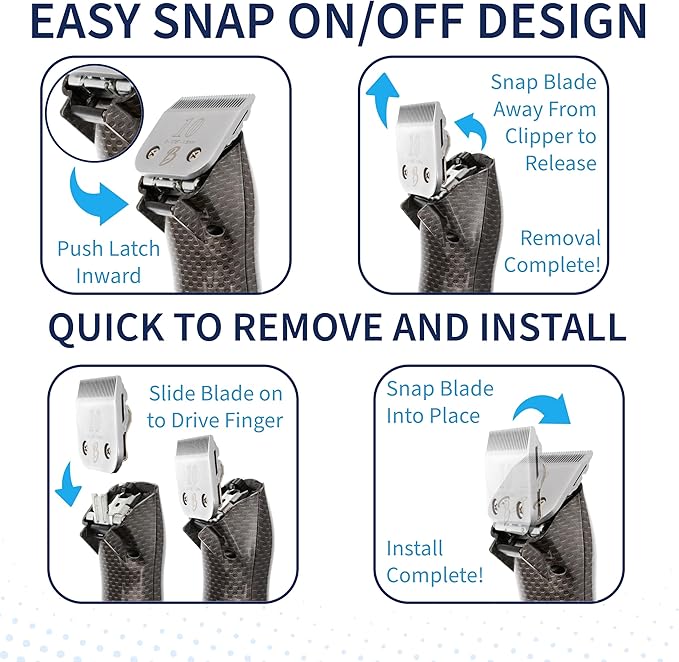 Detachable A Series 5 Blade Dog Grooming Skip Tooth Cuts Length 1/4" - 6.4mm Japanese High Carbon Steel Dog Clippers for Grooming | Detachable Clipper Blade 5 (Compatible A5 Series(B5)