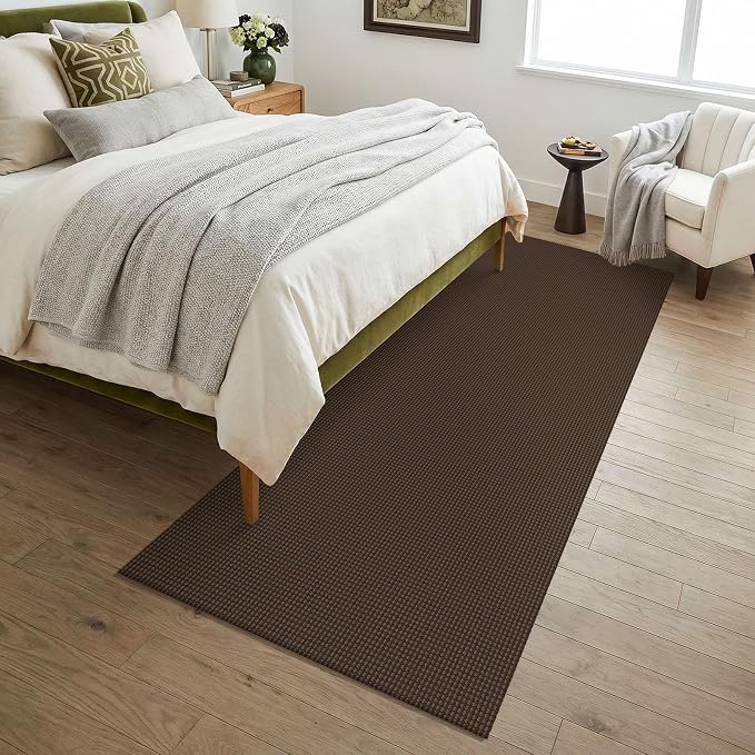 KOZYFLY Woven 3x7 Washable Kitchen Runner Rug, Non Slip Wide Runners