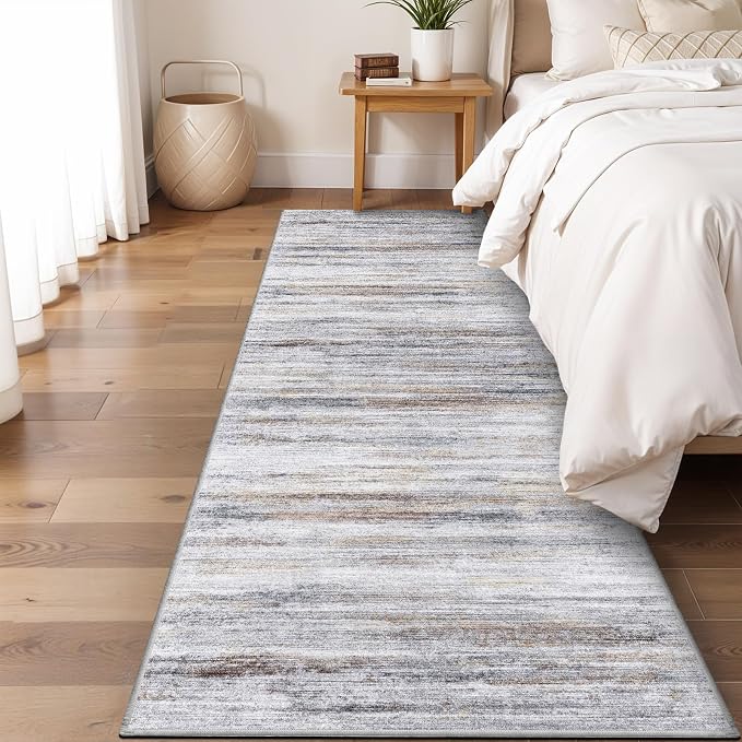 2x5 Washable Runner Rug for Family: Easy-to-Clean Runners for Hallway Entryway