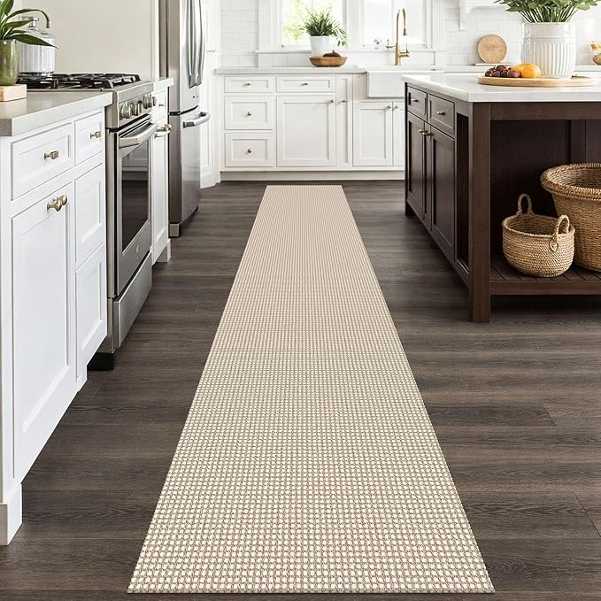 IOHOUZE Washable Runner Rug 2x12 Non Slip Rubber Backed Extra Long Hallway