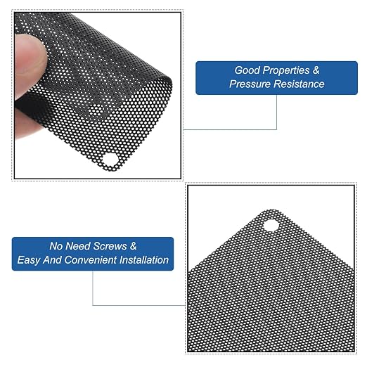 MECCANIXITY 10PCS PC Dust Filter, 80mmx80mm PVC Computer Case Cooler Dustproof