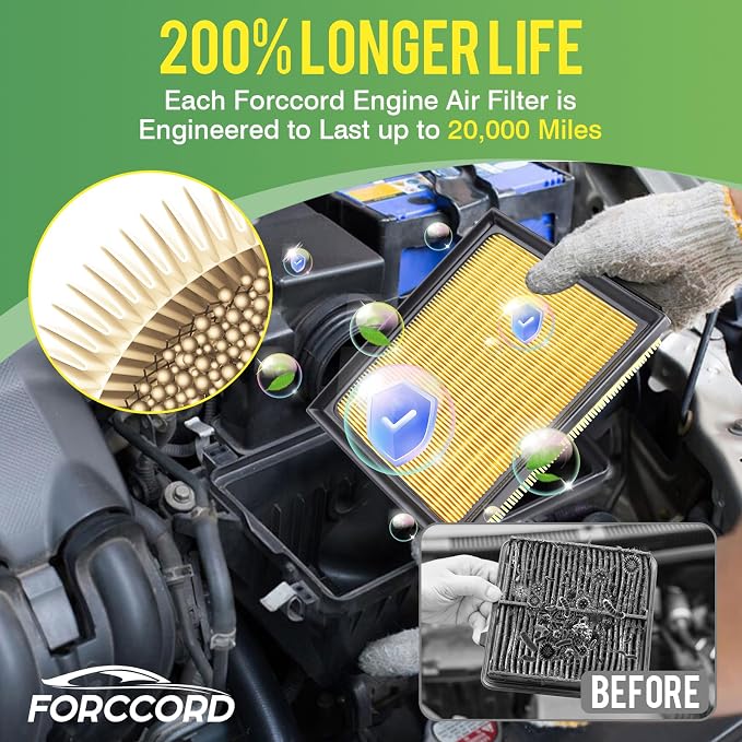 Cabin & Engine Air Filter Fit for Lexus CT200H 2011-2017, NX300H 2015-2019