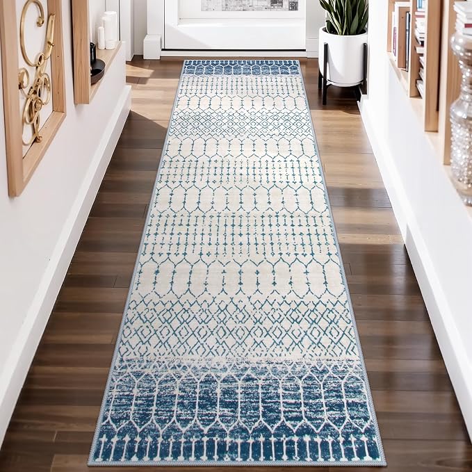 Lahome Runner Rug 2x8 Hallway Rug Runner Washable Non-Slip Kitchen Carpet