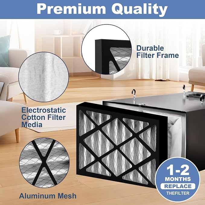 2 Pack 5-Micron Outer Air Filter Replacement Compatible