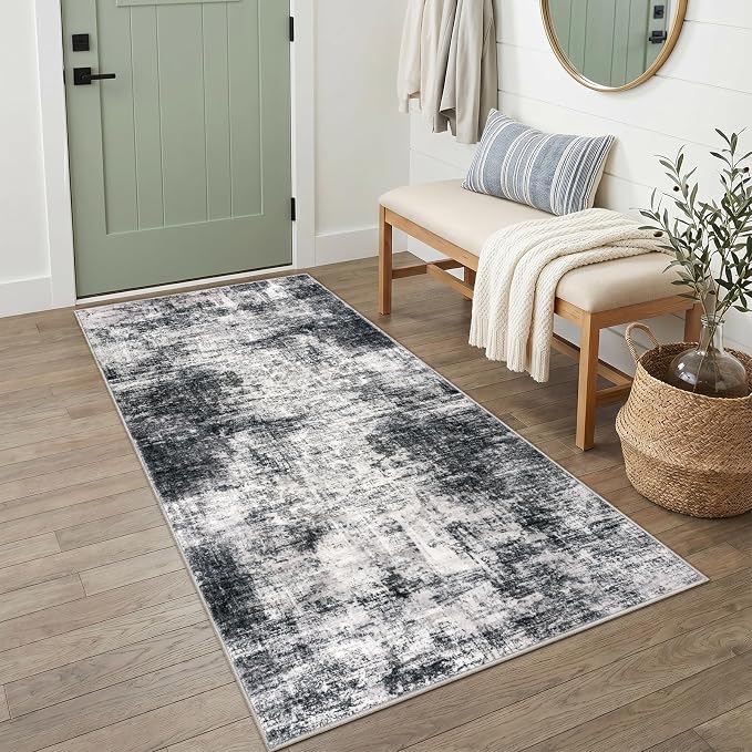 IOHOUZE Abstract Runner Rug 3x6 Ft Washable Runners