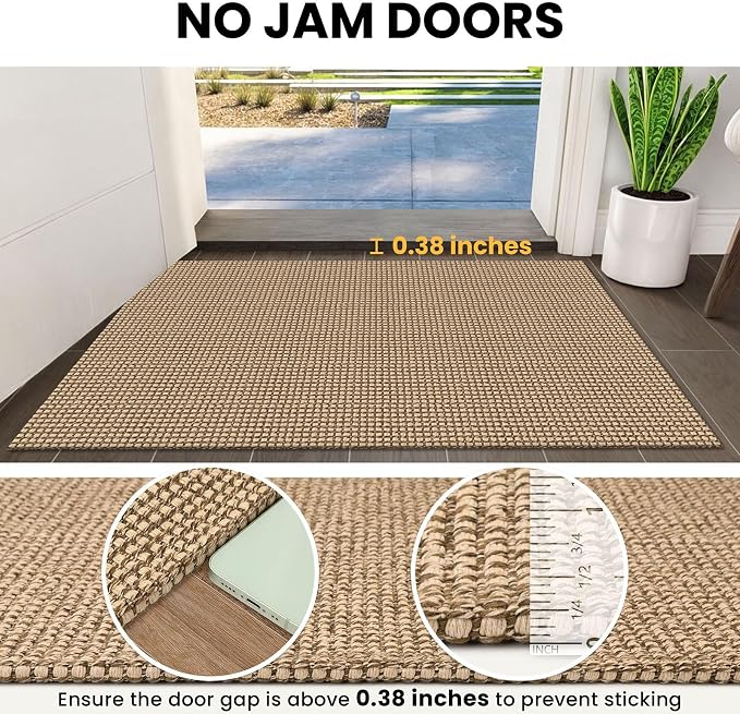 IOHOUZE Washable Runner Rug 2x7 Non Slip Rubber Backed Runners