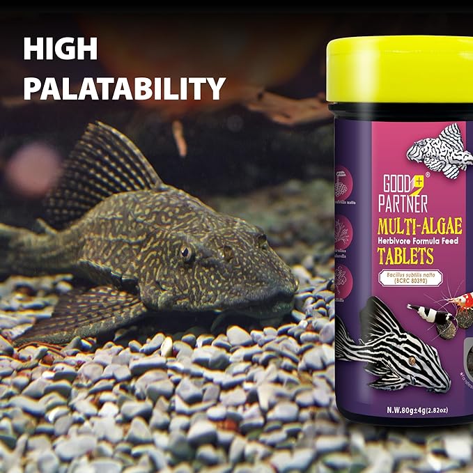 Purify Series for Algae Wafers Pleco Food, Spirulina Fish Food for Snails, Plecos, Algae Eaters and Bottom Feeders, Color Enhancing, All Natural Ingredients, 2.82oz (Pack of 1)