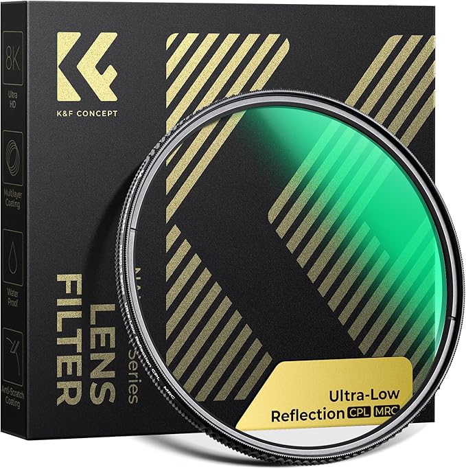 K&F CONCEPT 49mm Ultra-Low Reflectivity Circular Polarizers Filter 28
