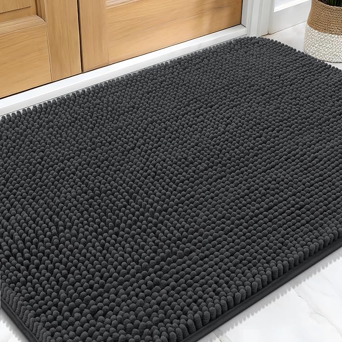 OLANLY Dog Door Mat for Muddy Paws 34x21, Absorbs Moisture and Dirt, Absorbent
