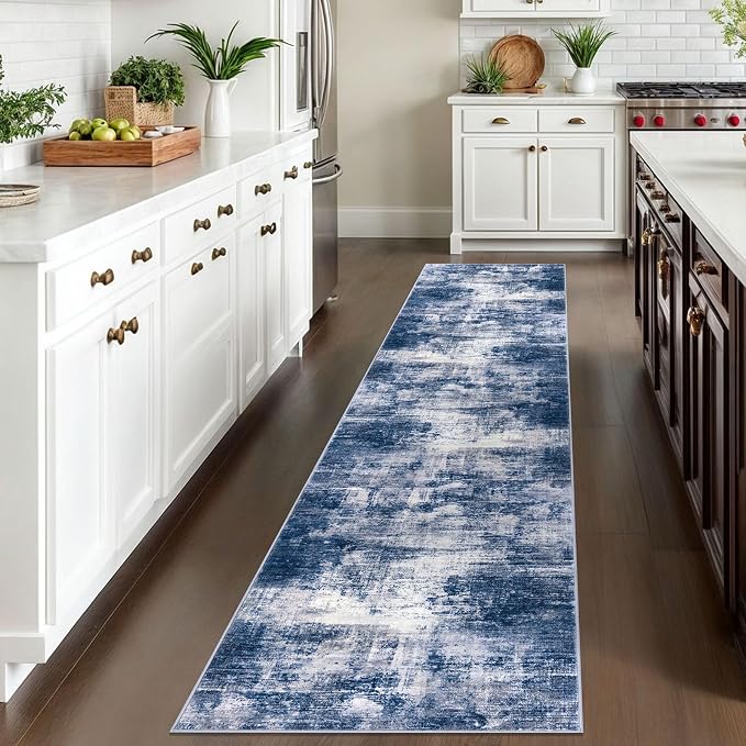 IOHOUZE Abstract Runner Rug 2x10 Ft Washable Runners