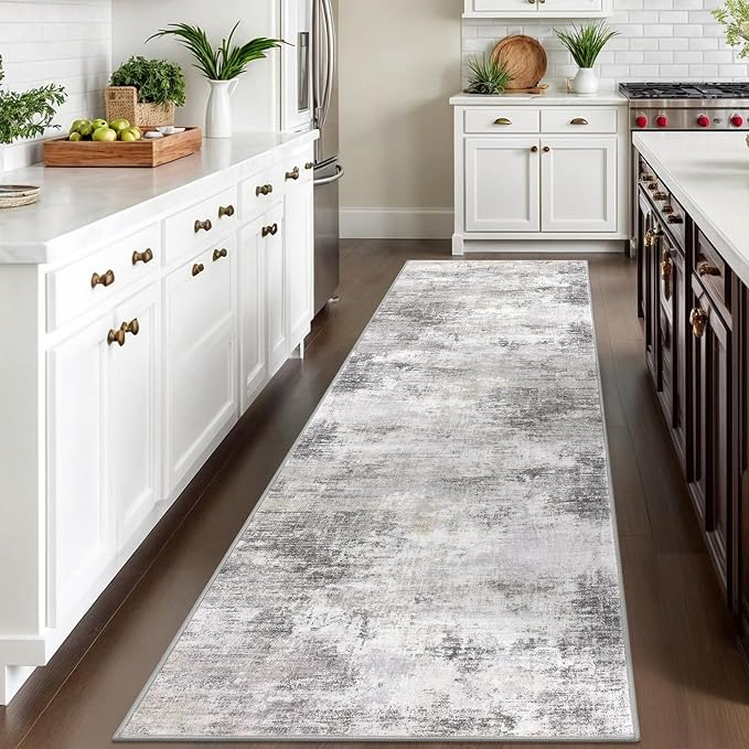 IOHOUZE Abstract Runner Rug 3x10 Ft Washable Runners