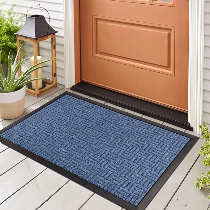 Mibao Front Door Mat, Heavy Duty Durable Welcome Mat
