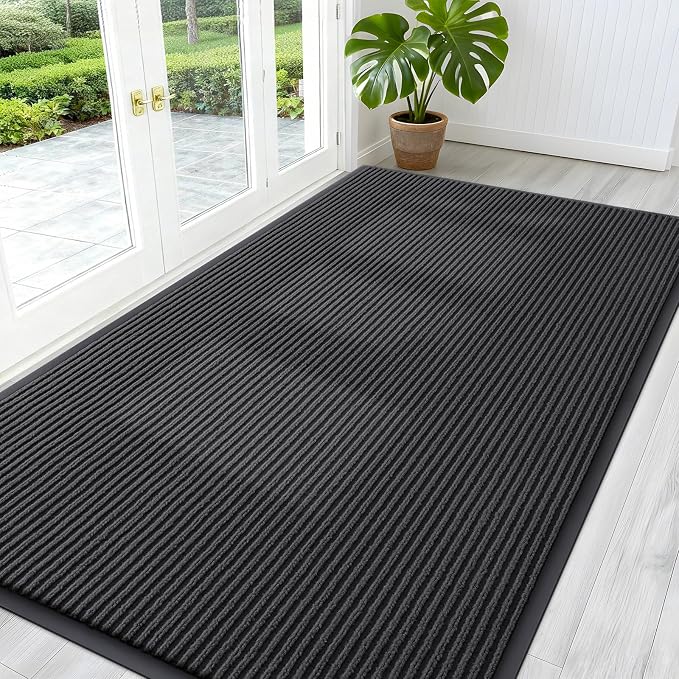 OLANLY Front Door Mat Indoor Outdoor Entrance, Waterproof Heavy Duty Doormat