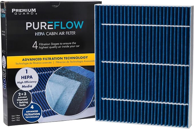 PureFlow HEPA Cabin Air Filter PC99605HX | Fits 2019-2023 Hyundai Kona Electric
