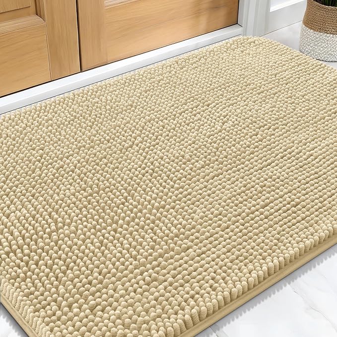 OLANLY Dog Door Mat for Muddy Paws 30x20, Absorbs Moisture and Dirt, Absorbent