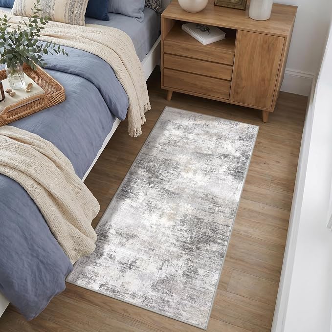 IOHOUZE Abstract Runner Rug 2x4 Ft Entryway Rugs Washable Door Mat Indoor