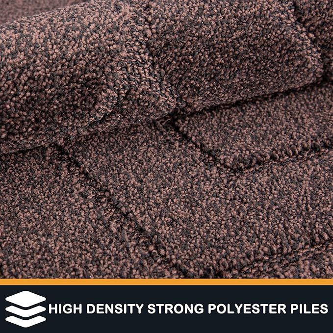 PURRUGS Dirt Trapping Door Mat 20" x 31.5", Non-Slip Machine Washable Entry Rug
