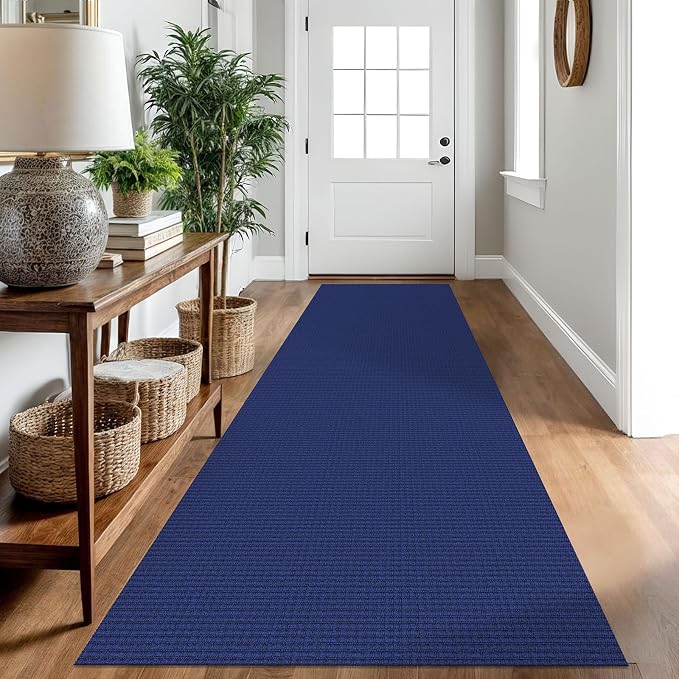 IOHOUZE Washable Runner Rug 2.6x10 Non Slip Rubber Backed Long Hallway Runner