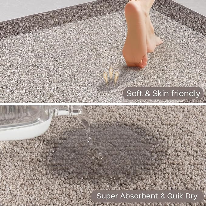 Machine Washable Kitchen Rug 32" x 84", Non Slip Kitchen Mat