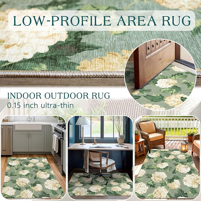 3x5 Floral Entry Rug